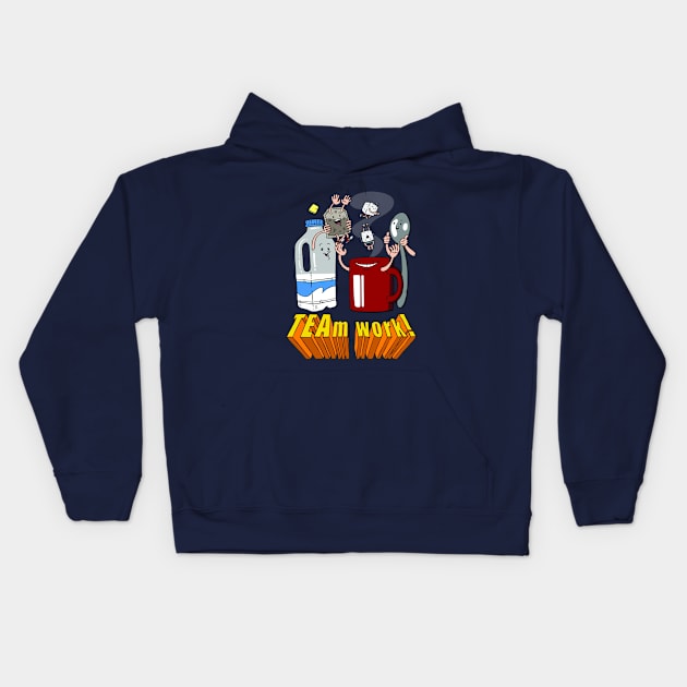 TEAm Work! Kids Hoodie by jamesstayte